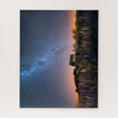 花 | Lupines Blooming Lake Tekapo New Zealand ジグソーパズル (縦)