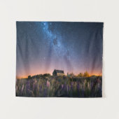 花 | Lupines Blooming Lake Tekapo New Zealand タペストリー (正面(横))