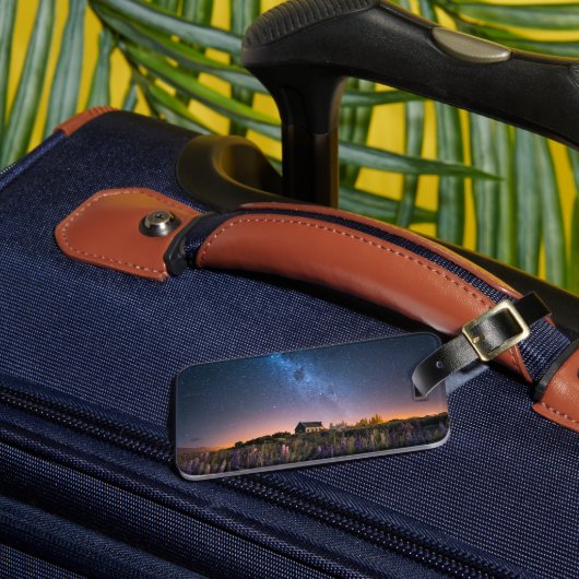 花 | Lupines Blooming Lake Tekapo New Zealand ラゲッジタグ (正面インサイチュ3)