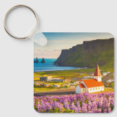 花 | Lupines in Southern Iceland開花 キーホルダー (正面)