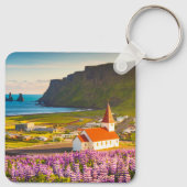 花 | Lupines in Southern Iceland開花 キーホルダー (裏面)
