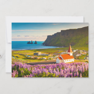 花 Lupines in Southern Iceland開花 サンキューカード