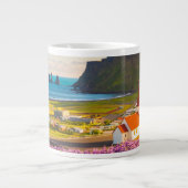 花 | Lupines in Southern Iceland開花 ジャンボコーヒーマグカップ (正面)