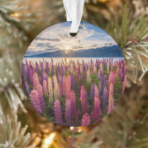 花 Lupines New Zealand オーナメント