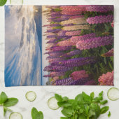 花 | Lupines New Zealand キッチンタオル (折り畳み)