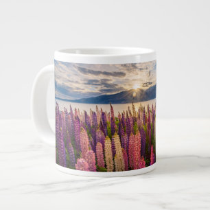花   Lupines New Zealand ジャンボコーヒーマグカップ