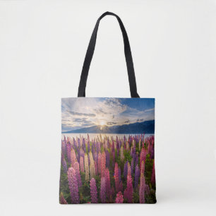 花 Lupines New Zealand トートバッグ