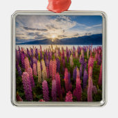 花 | Lupines New Zealand メタルオーナメント (正面)