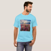 花 | Lupines New Zealand Tシャツ (正面フル)