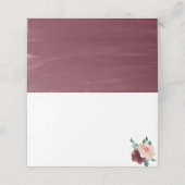 花 | Maroon Buffetフードラベルカード プレイスカード (外部開封)