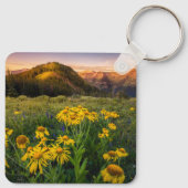 花 Mountain Meadow Crested Butte Colorado キーホルダー (裏面)