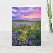 花 | North Dakota Red River Valley カード (正面)