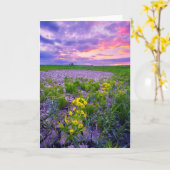 花 | North Dakota Red River Valley カード (黄色い花)