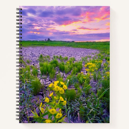 花 | North Dakota Red River Valley ノートブック (正面)