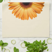 花 | Orange Gerbera キッチンタオル (折り畳み)