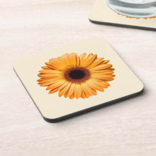 花 | Orange Gerbera コースター (左側)
