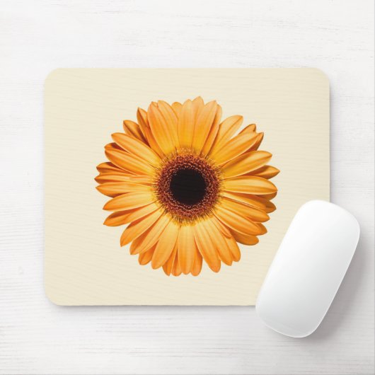 花 | Orange Gerbera マウスパッド (マウス)