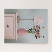 花 | Pink Roses on Nightstand ジグソーパズル (横)