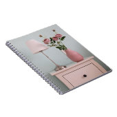 花 | Pink Roses on Nightstand ノートブック (右側)