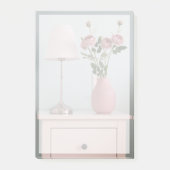 花 | Pink Roses on Nightstand ポストイット (正面)