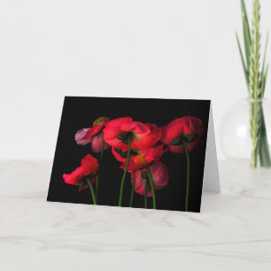 花 Red Poppies カード
