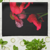 花 | Red Poppies キッチンタオル (折り畳み)