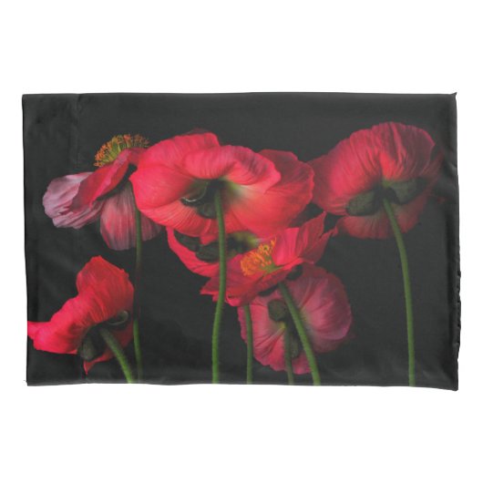 花 | Red Poppies 枕カバー (正面)