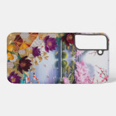 花 SAMSUNG GALAXYケース (裏面横)