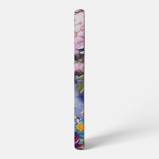 花 SAMSUNG GALAXYケース (左側面)