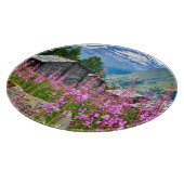 花 Summer Matterhorn Switzerland カッティングボード (角)