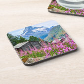 花 Summer Matterhorn Switzerland コースター (左側)