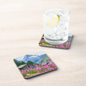 花 Summer Matterhorn Switzerland コースター (右側)