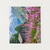 花 Summer Matterhorn Switzerland タペストリー (正面)