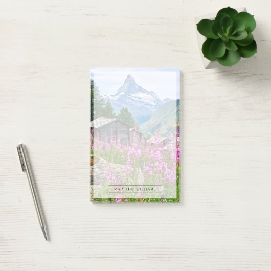 花 Summer Matterhorn Switzerland ポストイット (オフィス)