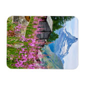 花 Summer Matterhorn Switzerland マグネット (横)