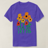 花 Tシャツ (デザイン正面)