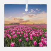 花 | Tulips South Holland,オランダ ガラスオーナメント (裏面)