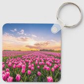 花 | Tulips South Holland,オランダ キーホルダー (裏面)