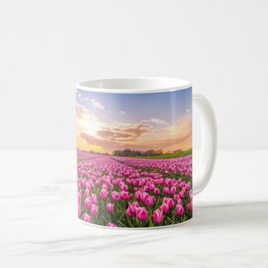 花 | Tulips South Holland,オランダ コーヒーマグカップ (正面右)