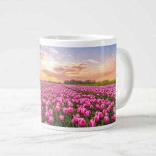 花   Tulips South Holland,オランダ ジャンボコーヒーマグカップ