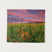 花 | Wildflower Field雪をかぶった山々 タペストリー (正面(横))