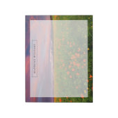 花 | Wildflower Field雪をかぶった山々 ノートパッド (回転)