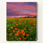 花 | Wildflower Field雪をかぶった山々 ノートブック (裏面)