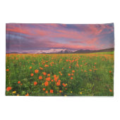 花 | Wildflower Field雪をかぶった山々 枕カバー (裏面)