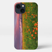 花 | Wildflower Field雪をかぶった山々 iPhoneケース (裏面)