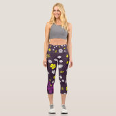 花 | Zazzle_Growshop. カプリレギンス (正面)
