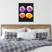 花 | Zazzle_Growshop。 キャンバスプリント (インサイチュ (寝室))