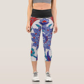 花 | Zazzle_Growstore カプリレギンス (正面)