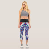 花 | Zazzle_Growstore カプリレギンス (正面)