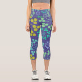 花 | Zazzle_Growstore カプリレギンス (正面)